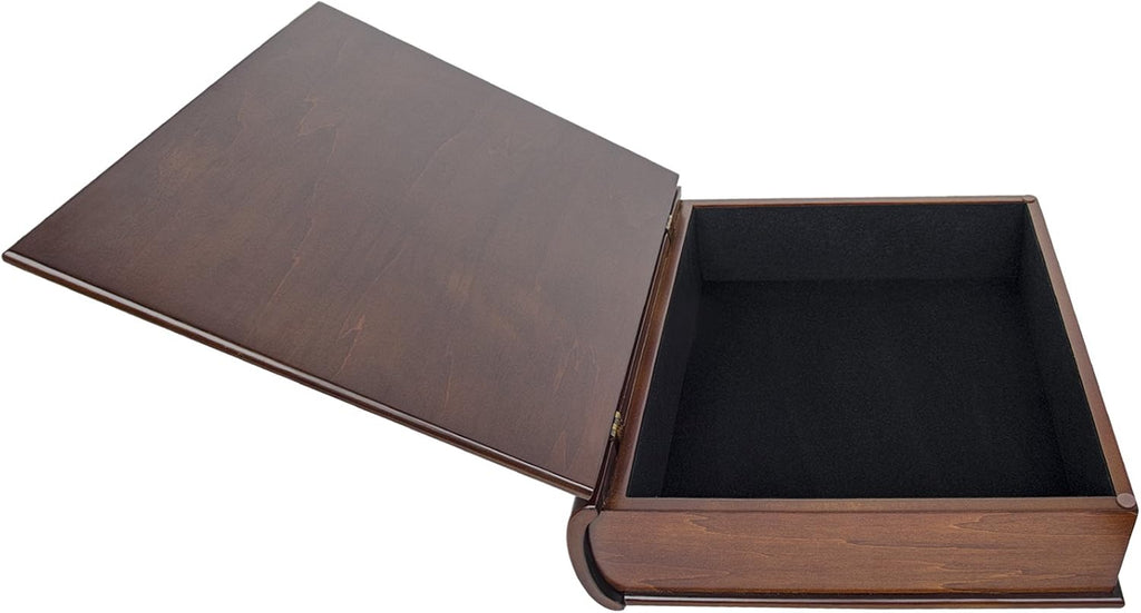 Arolly Large Premium Wood Memory Keepsakes Box - Treasure Decorative Storage Chest Organizer with Aesthetic Finish for Photos Jewelry Trinkets Collectible Mementos