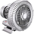 Industrial Regenerative Blower, Side Channel Vortex Blower 2980 Rpm, High Pressure Pump for Sewage Aeration, Fish Farm, Hydroponics System(120w,220v)
