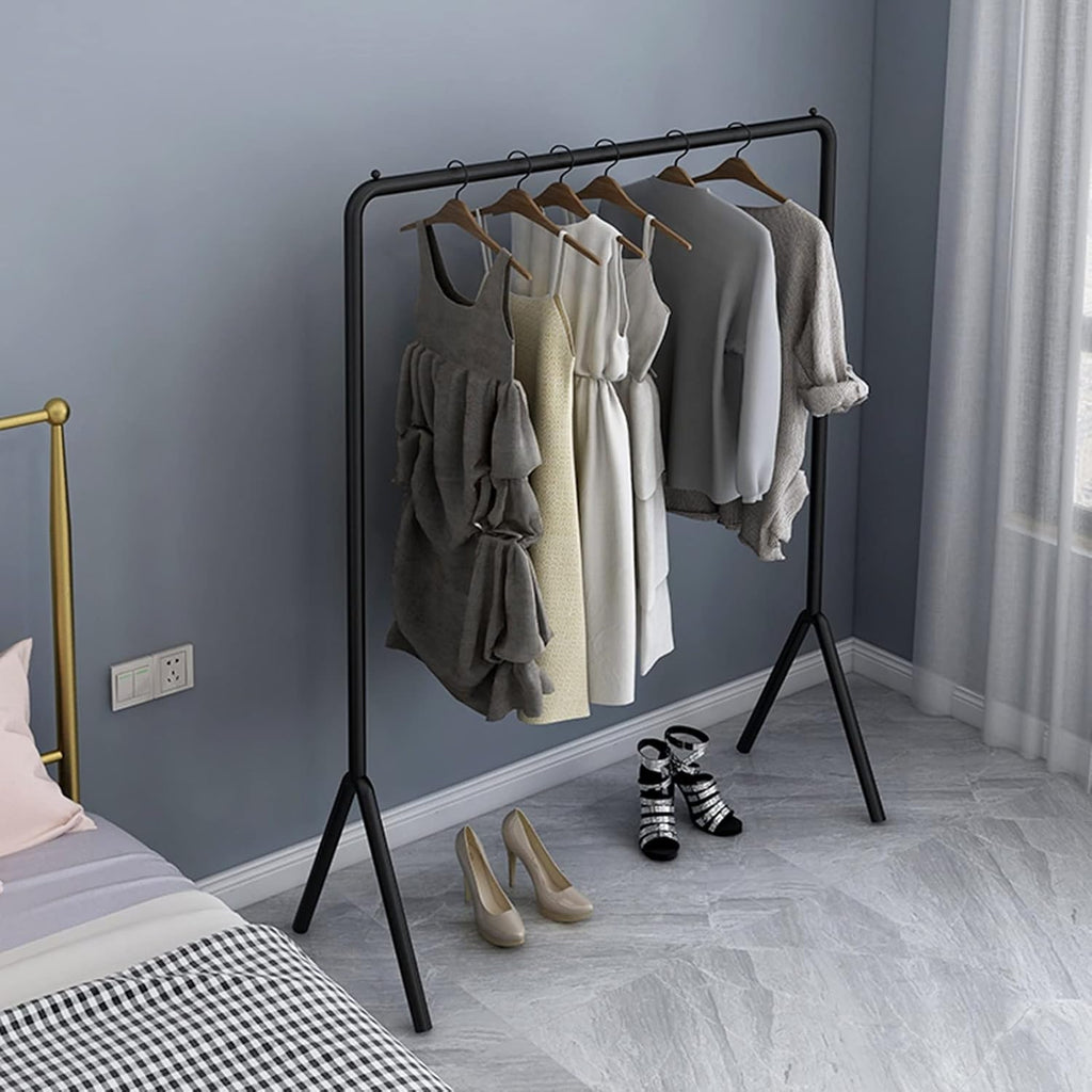 Coat Rack Clothing Rack Metal Garment Rack for Hanging Clothes Bedroom Corridor Laundry Room Retail Display Rack(Gold 100x40x150CM)