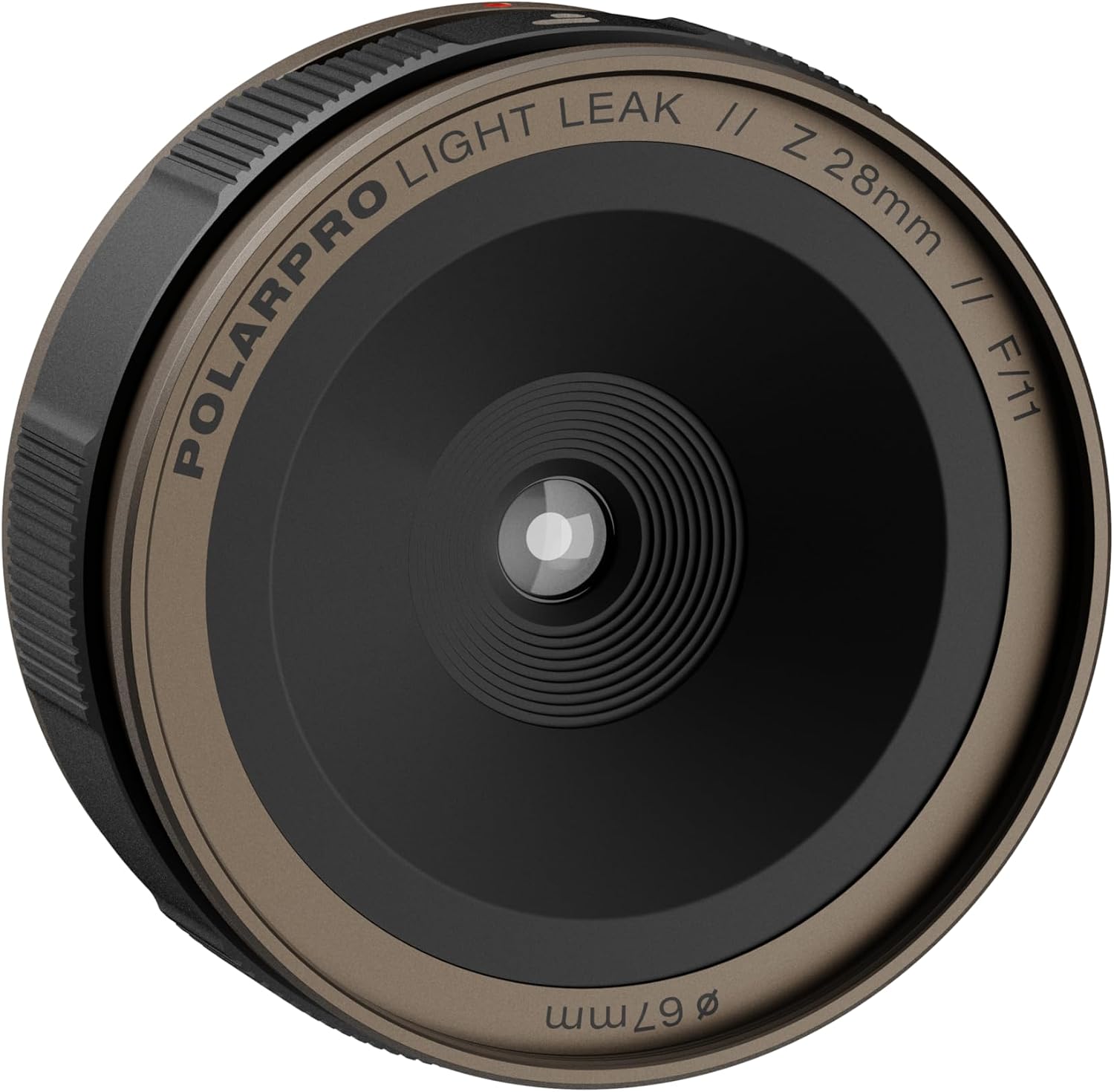 PolarPro LightLeak Lens 28mm - Dispo Film Look for Digital Cameras | Adjustable Light Leak Ring, Fixed F/11 Aperture – Vintage Disposable Looks w/Soft Focus, Grain & Lens Flares – for Nikon Z Mount
