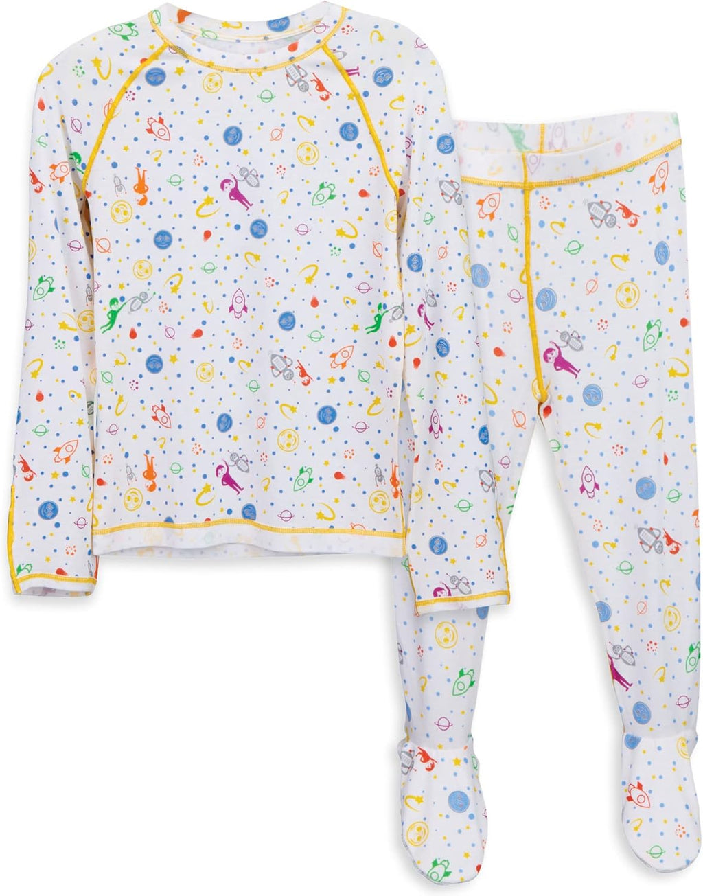 Soothems Eczema Footie Pajamas for Kids - PJs Shirt + Bottom - Moderate to Severe Eczema Treatment for Kids - Eczema Clothes & Sleepwear for Wet Wraps - Toddler Pajamas for Girls & Boys (2T)