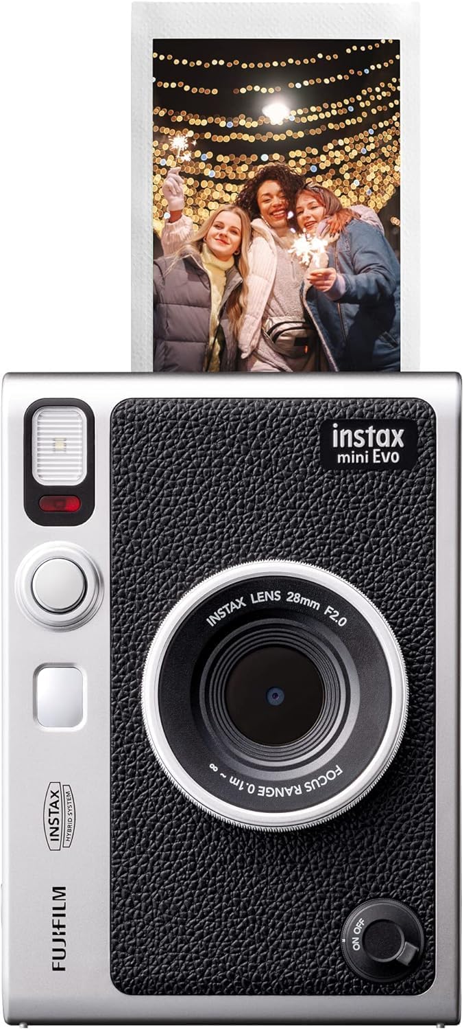Fujifilm Instax Mini EVO Instant Camera with Instax Mini Films 2 Twin Packs (40 Instant mini Films)