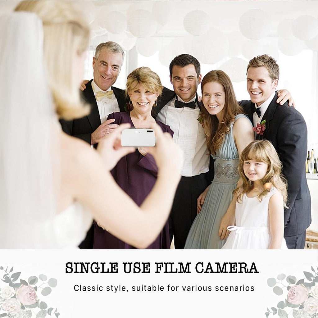 8 Pack of Disposable Cameras for Wedding Bulk Single Use Flash 35mm 17 Film 200 ISO Film Camera for Birthday Concert Travel Anniversary Party Supplies
