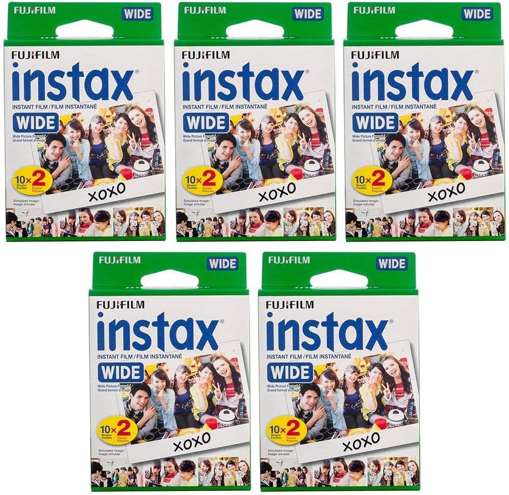 Fujifilm Instax Wide Film for Fuji Camera & Printer (5 Pack) Items TOSHIHIKO