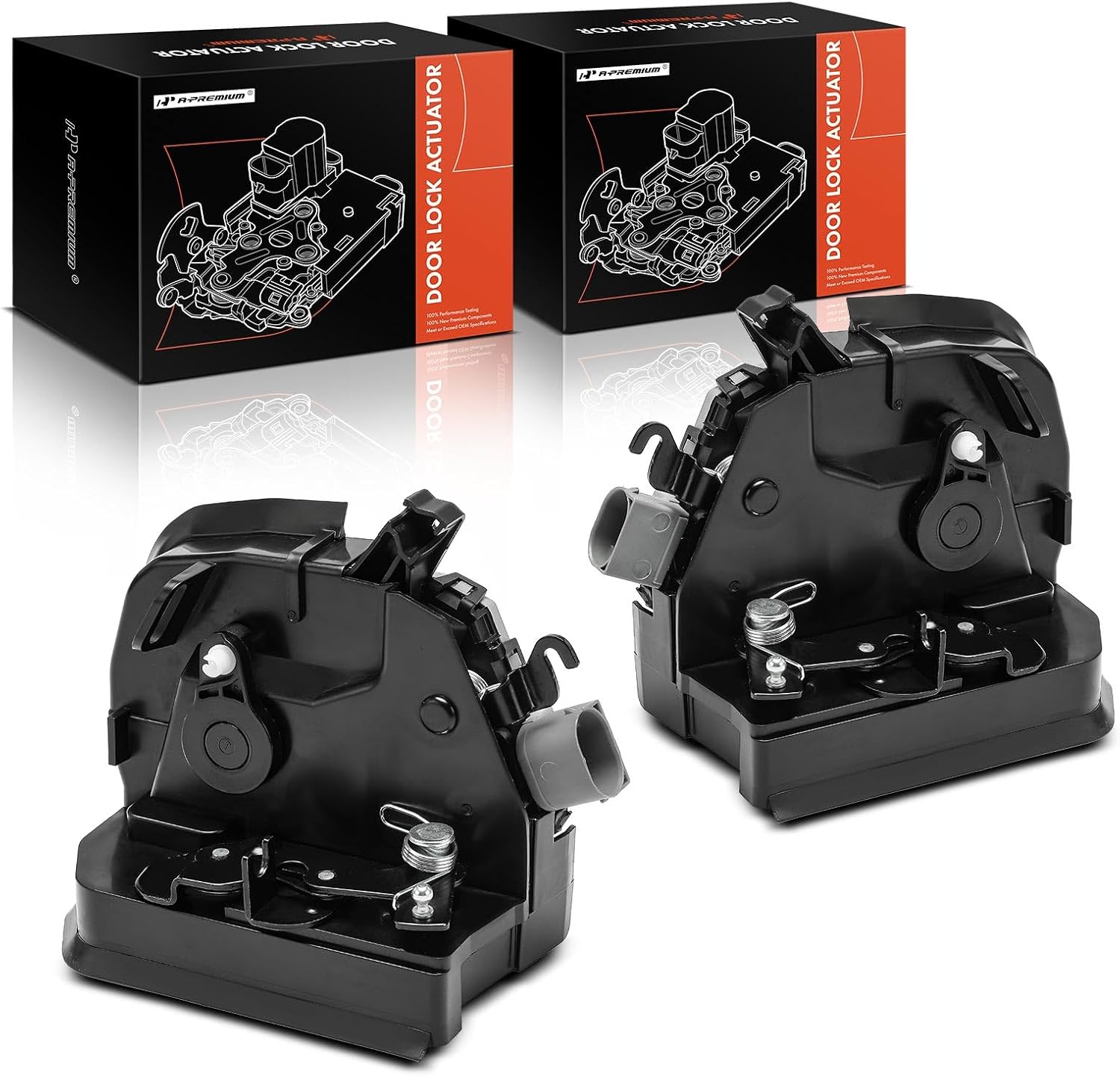 A-Premium Door Latch Lock Actuator Compatible with BMW Vehicle - E53 Series X5 2000-2006 - Rear Driver and Passenger Side, 2-PC Set, Replace # 51228402601