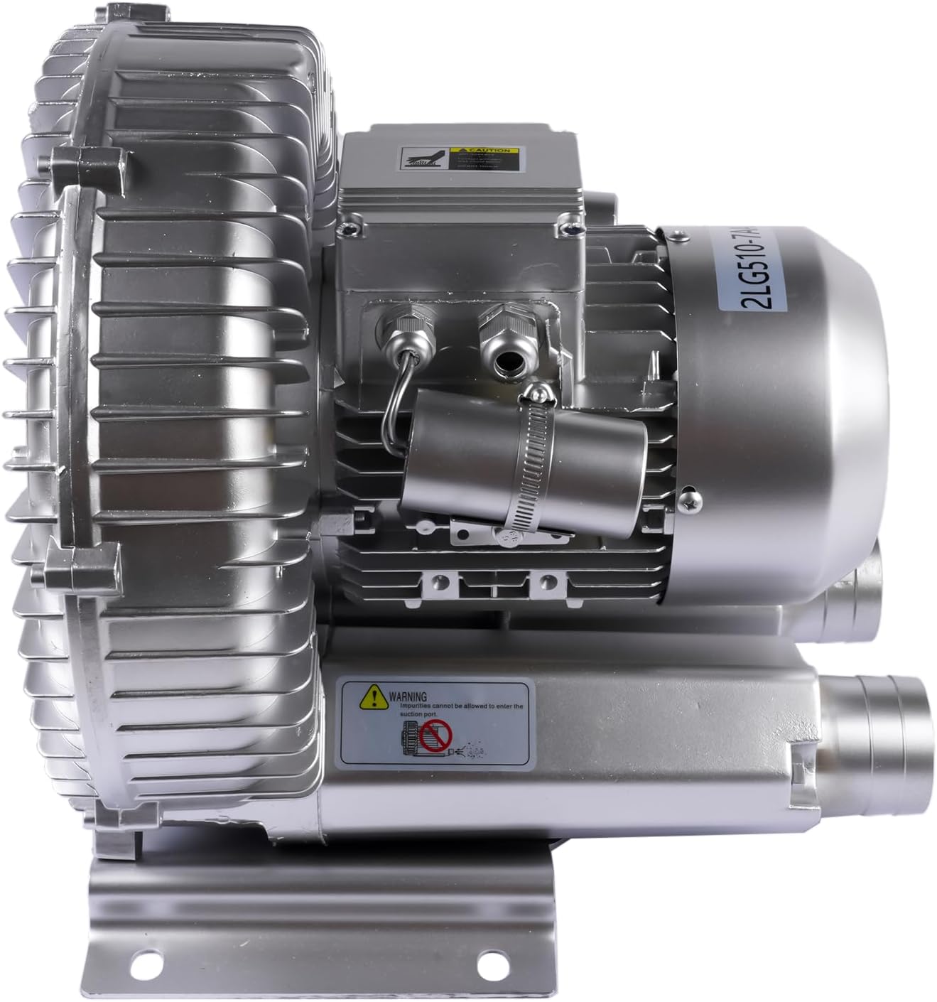 Industrial Vacuum Pump for Factory Ventilation Dust Removal, 220V/380V AC Three Phases Regenerative Blower, 1.5KW, Maximum Rated Airflow 263m³/h (155CFM)