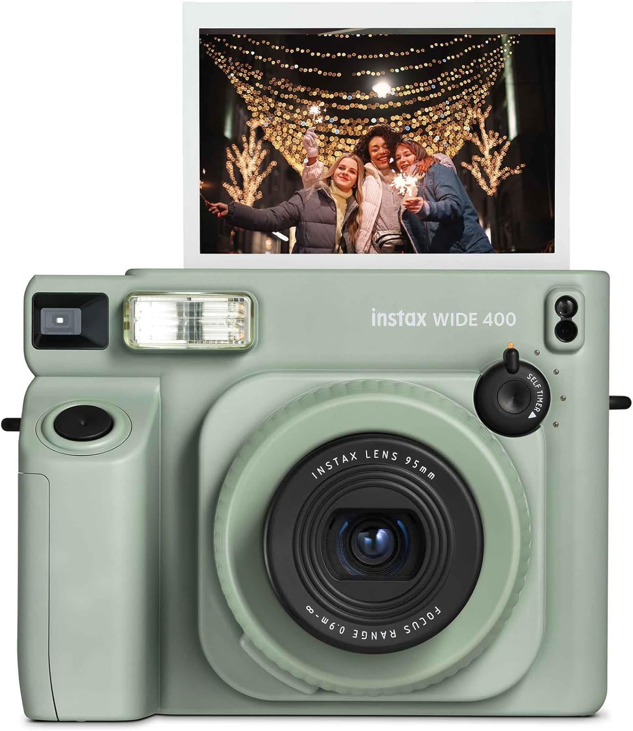Fujifilm INSTAX Wide 400 Instant Camera - Sage Green with Creative Bonus Bundle of Fujifilm Wide Instant Film... (Camera + 2 Wide Twin Pack)
