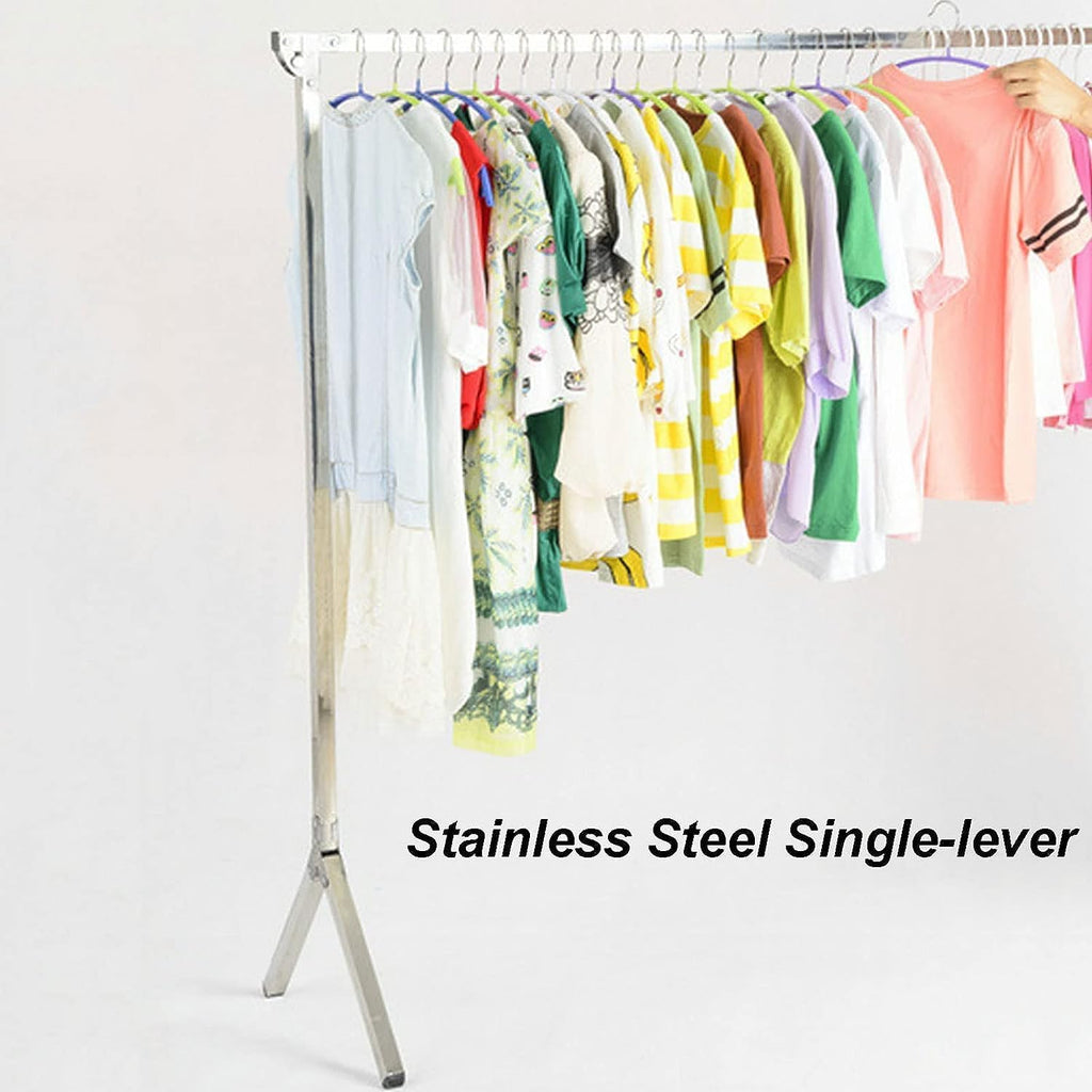 Laundry Drying Rack Stainless Steels Clothes Drying Rack Laundry Rack Portable Foldable Hanging Racks for Clothes Indoor Outdoor Clothes Drying Rack Outdoor Indoor