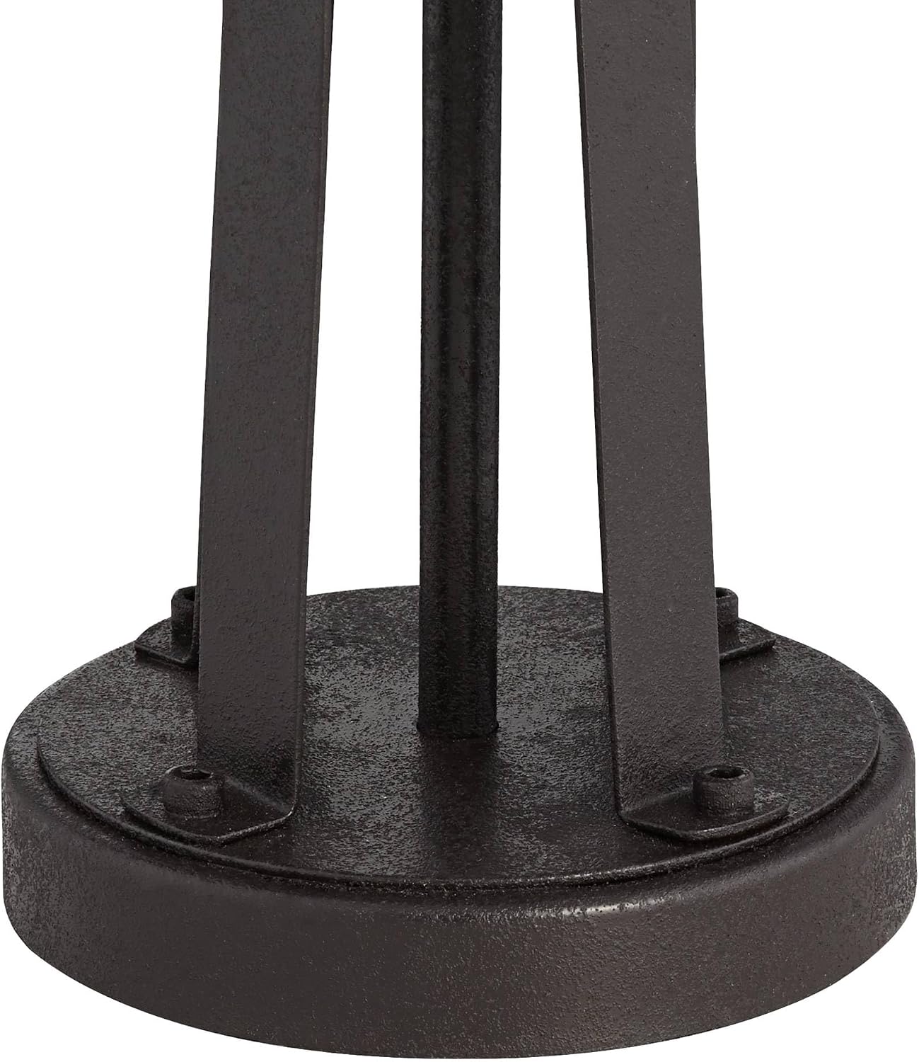 Possini Euro Design Modern Table Lamps 25 1/2' Tall Set of 2 with USB Charging Port Dark Bronze Metal Woven Burlap Drum Shade for Bedroom Living Room House Desk Bedside Nightstand Office Family