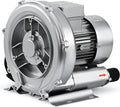 3/4HP Regenerative Blower, 77CFM 110V 60Hz Single Phase, High-Pressure Vortex Ring Blower, Industrial Vacuum Pump for Air Blowing Or Suction for Sewage Aeration Aquarium Fish Pond (0.74HP/550W)