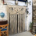 American Knit Bohemian Macrame Wedding Backdrop Decor Boho Chic Macrame Wall Hanging & Arch 70' W x 85' L