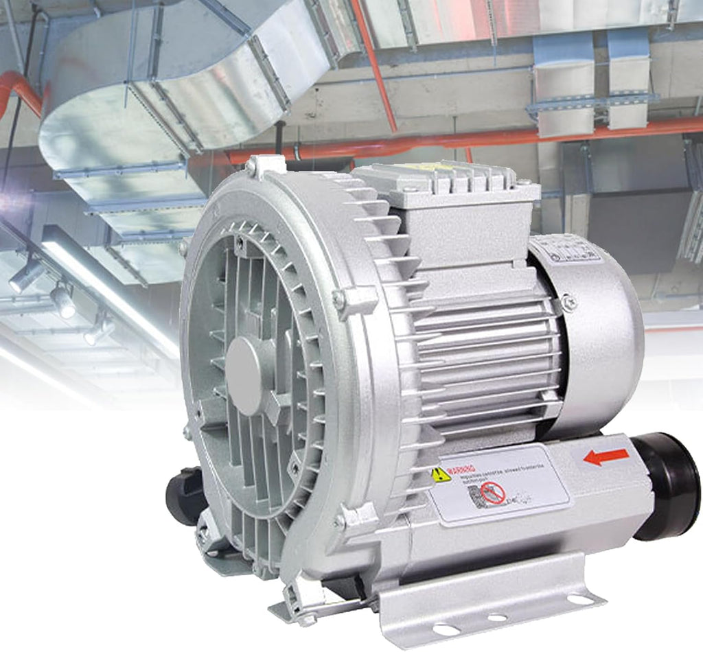Industrial Vacuum Pump for Dust Removal, 220V/380V Regenerative Vortex Blower, 1.1KW, Factory Ventilation System, High Efficiency, Heavy Duty, Air Extraction Solution