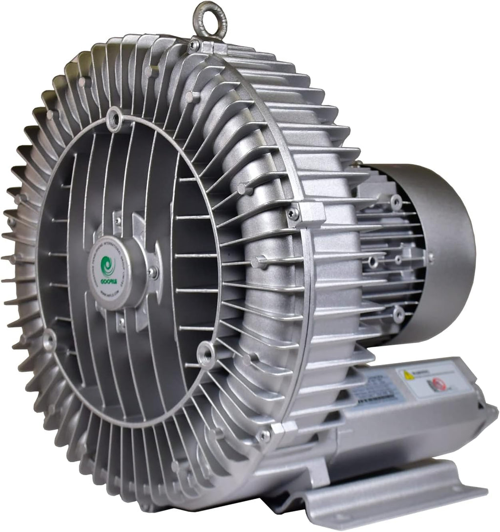 4.6 Hp Industrial Regenerative Blower 220V-480V 3Phase, 187CFM, 108' H2O Press GHBH 004 34 1R6