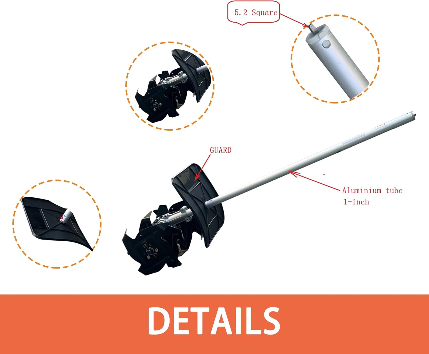 Cultivator Trimmer Attachment Compatible with Popular Motor Heads Like the KM 55, 94, and 111, and Grass Sting Trimmer Head 、BrushCutter Head and Lithium-ion Multi Head System