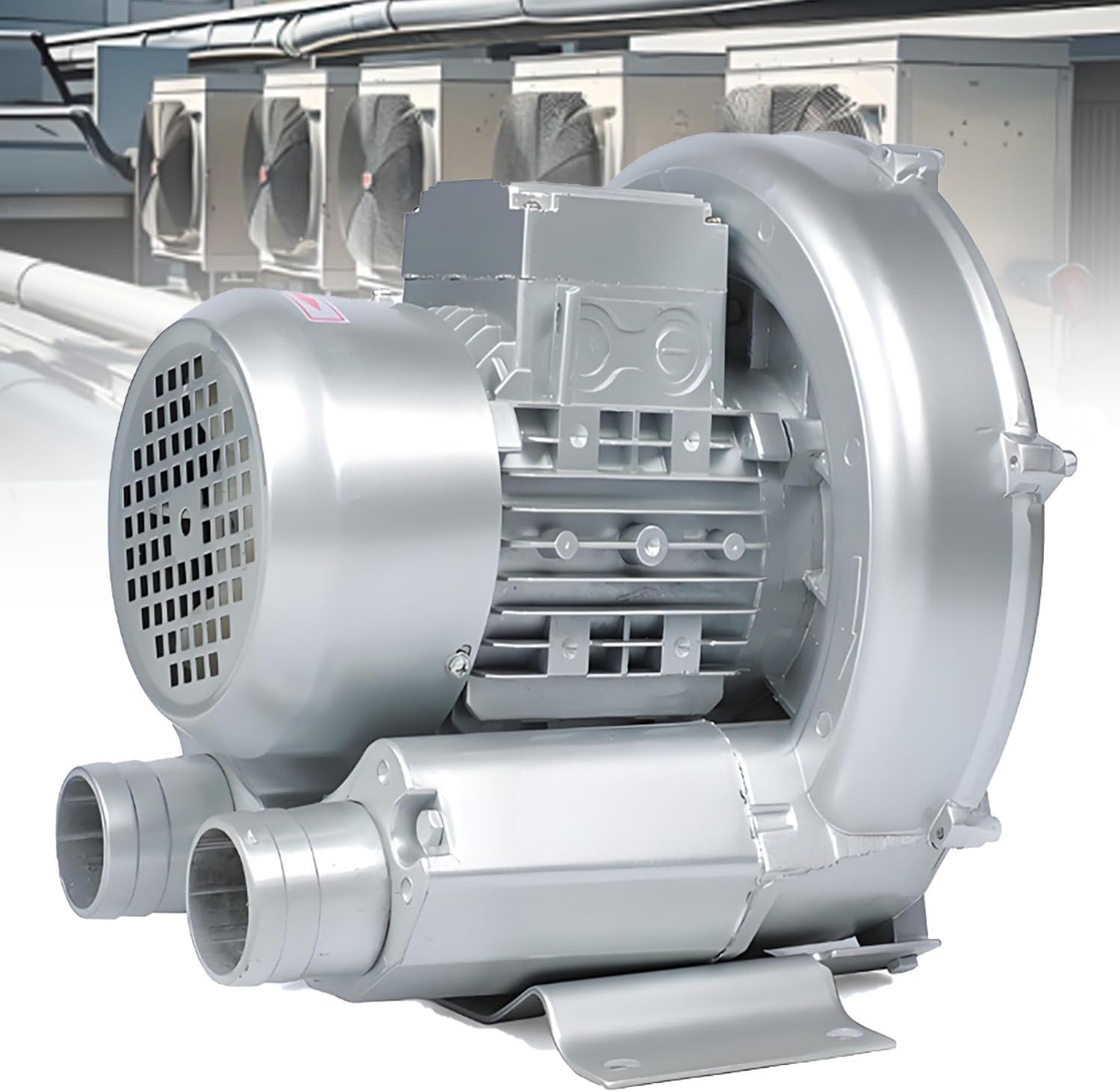 Side Channel Blower, Regenerative Blower, High-Pressure Vortex Ring Blowers, Industrial Vacuum Pump, 2800 Rpm, for Aquarium, Hydroponics Pond, Septic Tank Aerators (1100W)