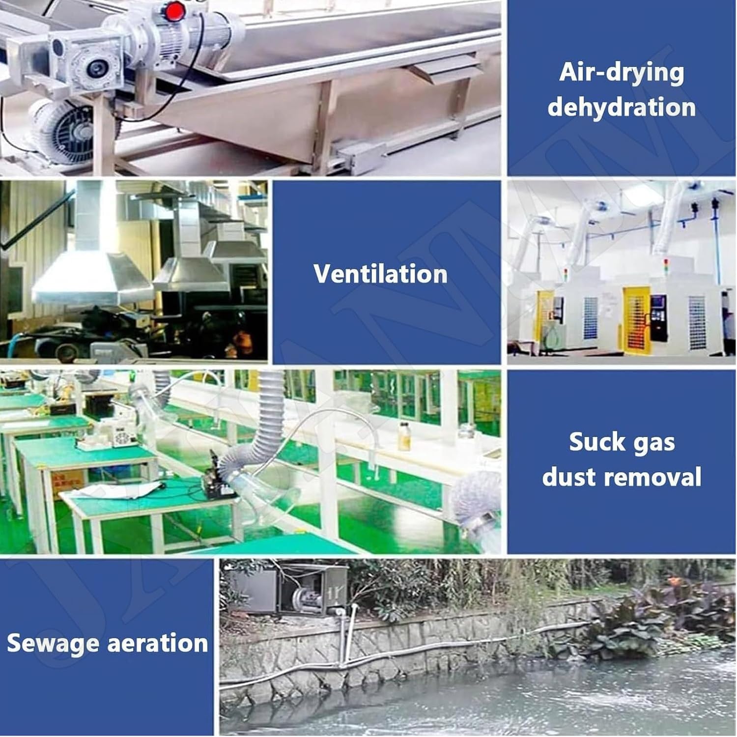 Regenerative Blower, Single Phase, 50Hz High-Pressure Vortex Ring Blower, Industrial Vacuum Pump for Air Blowing Or Suction for Sewage Aeration Aquarium Fish Pond 110V-120W