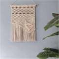 Tapestry Macrame Wall Hanging Tapestry Bohemian Crafts Home Bedroom Decoration Handwoven Tapestries (OneColor 50x70cm)