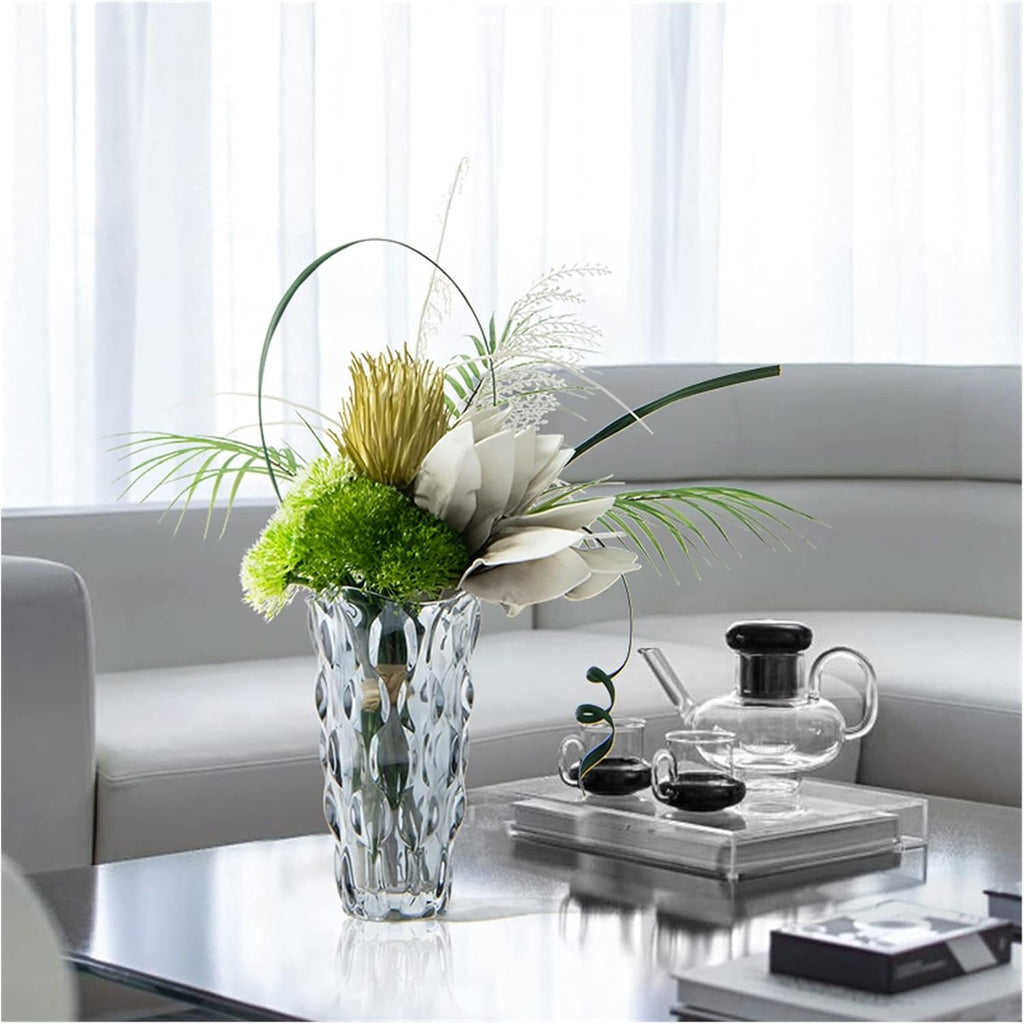 Faux Plants Coffee Table Floral Arrangements Glass Floral Dried Flower Decorations TV Cabinet Dining Table Combination Set Spring Summer Decoration