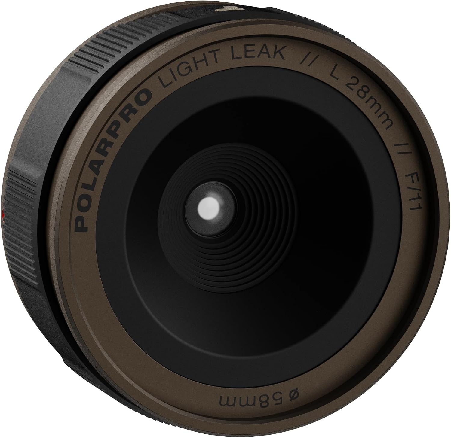 PolarPro LightLeak Lens 28mm - Dispo Film Look for Digital Cameras | Adjustable Light Leak Ring, Fixed F/11 Aperture – Vintage Disposable Looks w/Soft Focus, Grain & Lens Flares – for Leica L Mount