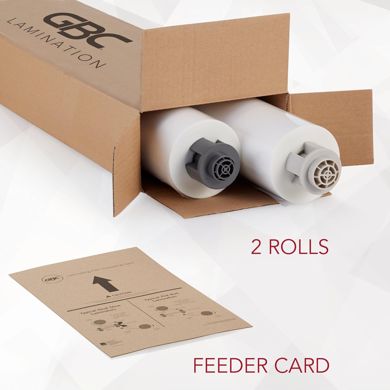 GBC Thermal Laminating Film, Rolls, Ultima 65 EZLoad, Nap I, 3 mil, 25' x 250', 2-Pack (3000024EZ)