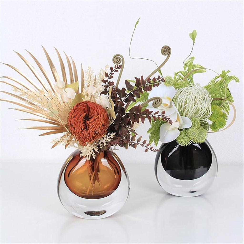 Faux Plants Table Centerpiece Decorations Simulation Dried Flowers Set Home Coffee Table Arrangement Soft Furnishing Fake Flowers Spring Summer Decoration(C)