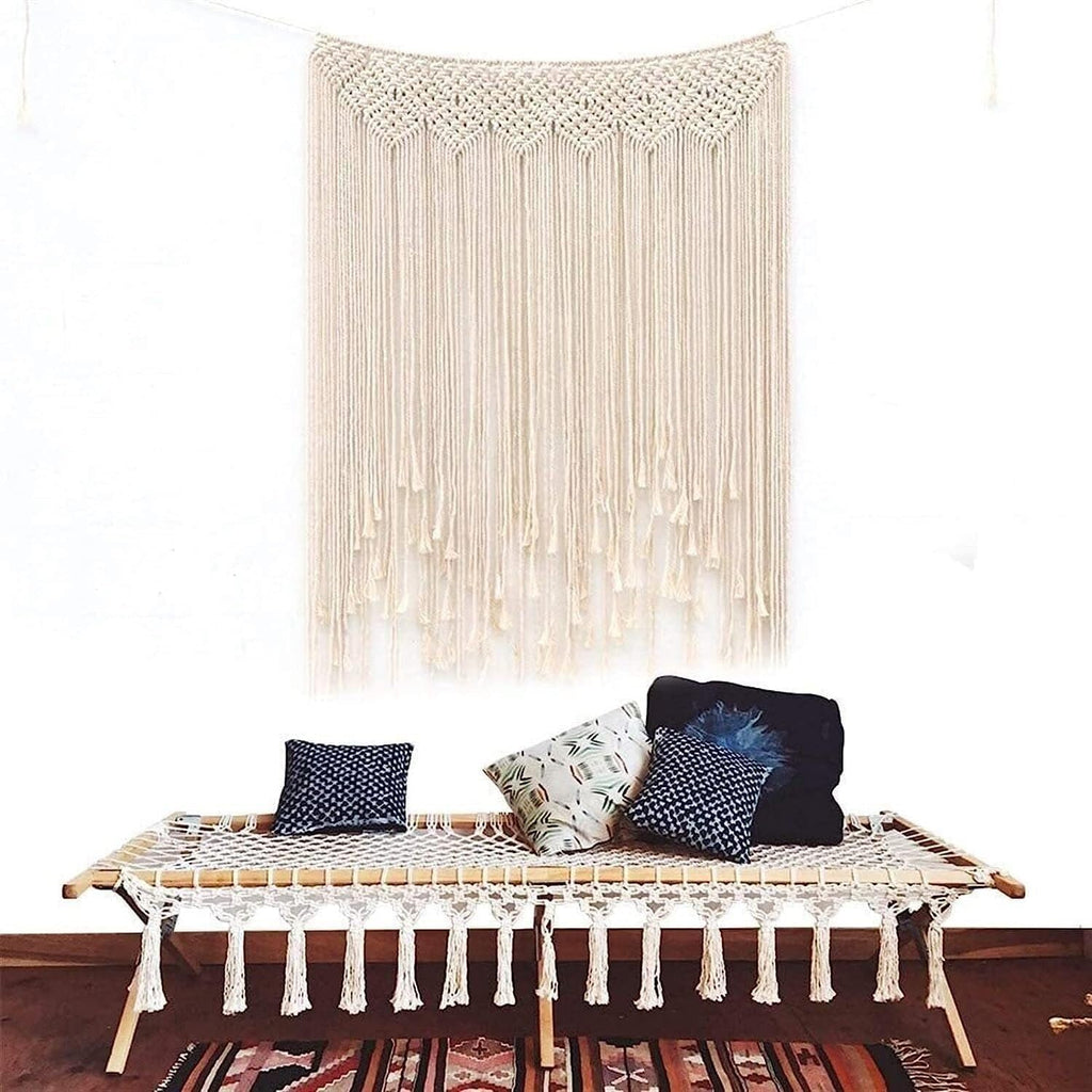 Modern Wall Decor Woven,Wall Hanging Art Tapestry, Macrame Wall Hanging Tapestry Boho Macrame Tapestry Woven Home Decor Wall Tapestry for Bedroom Living Room
