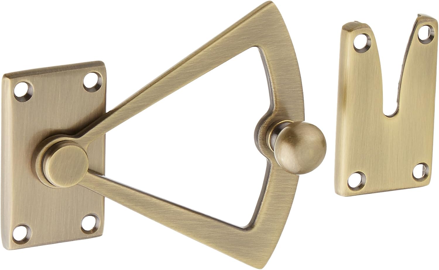 Baldwin 0340050 Dutch Door Quadrant, Antique Brass