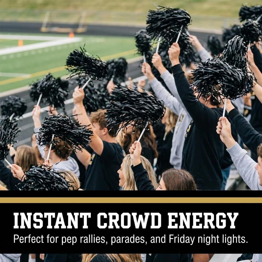 Anderson's Premium One-Color School Spirit Shakers, Cheerleader Pom Poms, Sports Fan, Football, Basketball, Homecoming, Squad, Team, Party, Dance Club, Performance, Celebrations