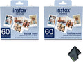 Fujifilm Instax Mini Value Pack Instant Film (120 Exposures) Bundle with Microfiber Cleaning Cloth