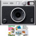 Fujifilm Instax Mini EVO Hybrid Digital/Instant Film Camera with Instax Mini Twin Film Pack (20 Exp) + Photo Box, Frames and Postcard Set Bundle