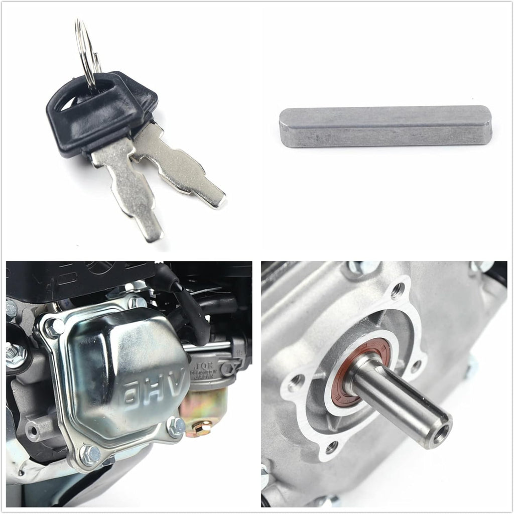 Gasoline Engine Motor 212CC 4-Stroke Industrial Grade OHV Gasoline Engine 7.5HP Electric Start Go Kart Log Splitter Lawnmower Power Engine Horizontal Motor