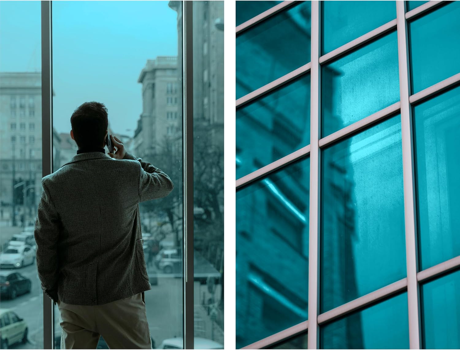 VViViD One-Way Colorful Vinyl Window Tinting Sheets (50ft x 5ft, Blue Mirror Chrome)