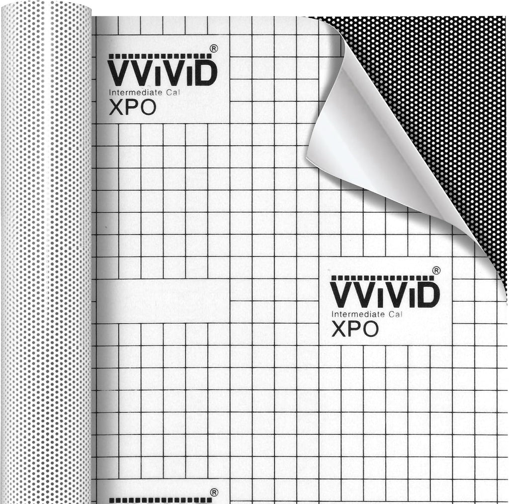 VViViD One Way Perforated Window Vinyl Privacy Wrap Film Roll Decal Sheet DIY Easy to Use Air-Release Adhesive (50ft x 54 Inch)