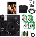 Fujifilm Instax Mini 99 Instant Film Camera Bundle with Fuji Instax Mini Instant Film Value Pack (80 Sheets) + Travel Bag + Lens Cleaning Kit, Perfect for Beginners, Experts, Kids and Adults
