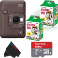 Fujifilm Mini LiPlay Hybrid Instant Camera with Mini Film (Deep Bronze, w/ 40 Film Sheets)