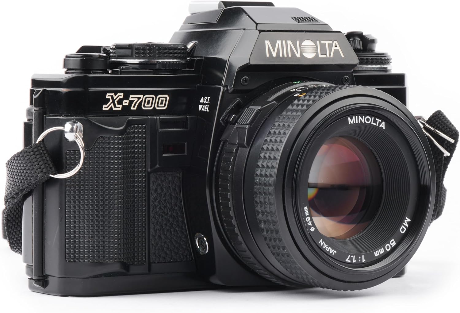 Minolta X-700 35MM SLR Film Camera with MD mount lens System. Included 50mm f/2 Manual Focus Lens (Renewed)