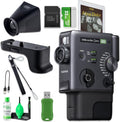 FUJIFILM instax mini Evo Cinema Hybrid Instant Camera Viewfinder, Grip, Hand Strap Bundle with Album, Tripod, 32GB Card, USB Reader and Cleaning Kit