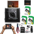 Fujifilm Instax Wide Evo Hybrid Instant Film Camera with 3 Packs Fujifilm Instax Wide Instant Film Twin Pack + 16GB Memory Card + Card Reader + Octo Tripod + Sunshine Photo Microfiber Cleaning Cloth