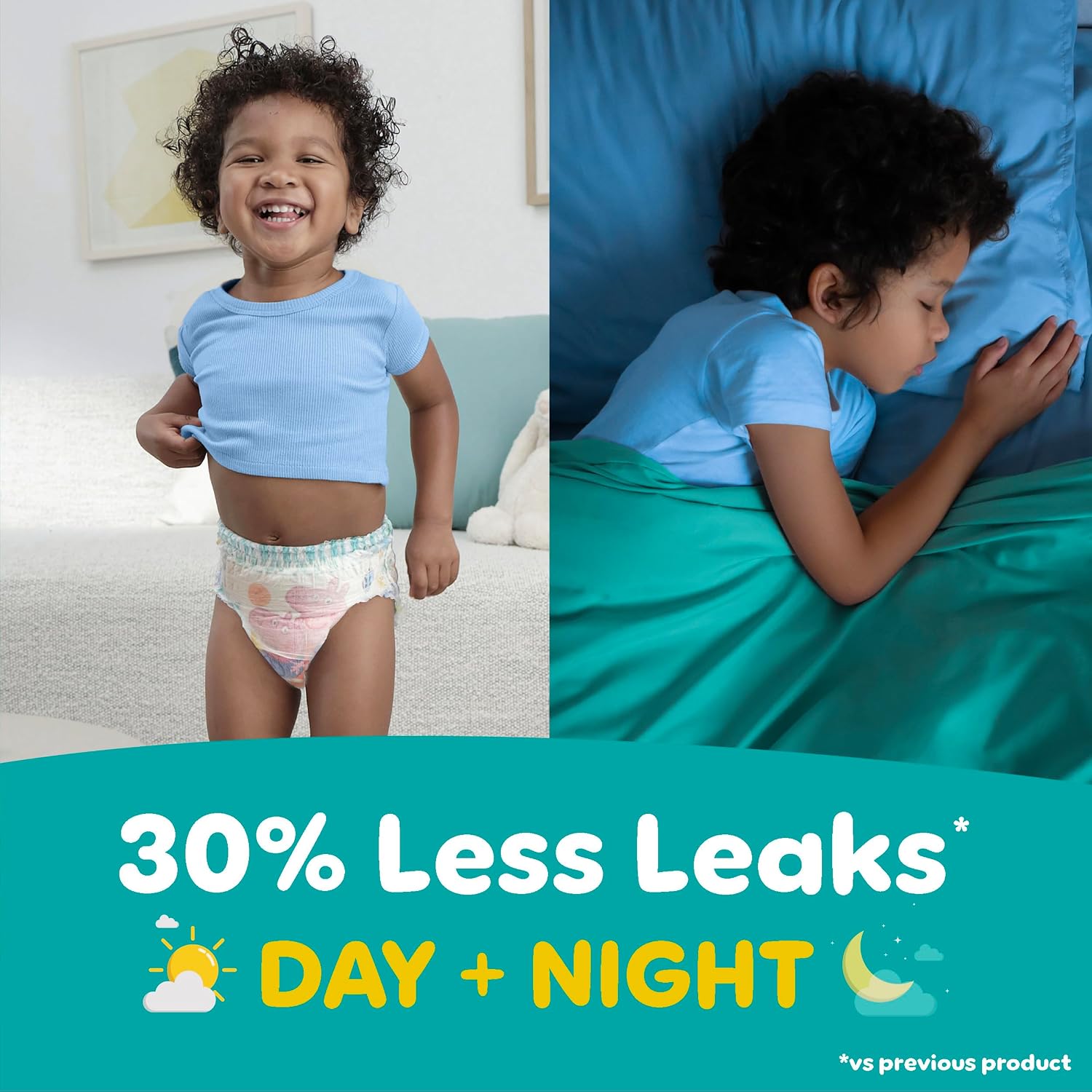 Pampers Easy Ups Pull On Training Underwear Girls, 4T-5T, 2 Month Supply (2 x 104 Count) with Sensitive Water Based Baby Wipes 12X Multi Pack Pop-Top and Refill (1008 Count)