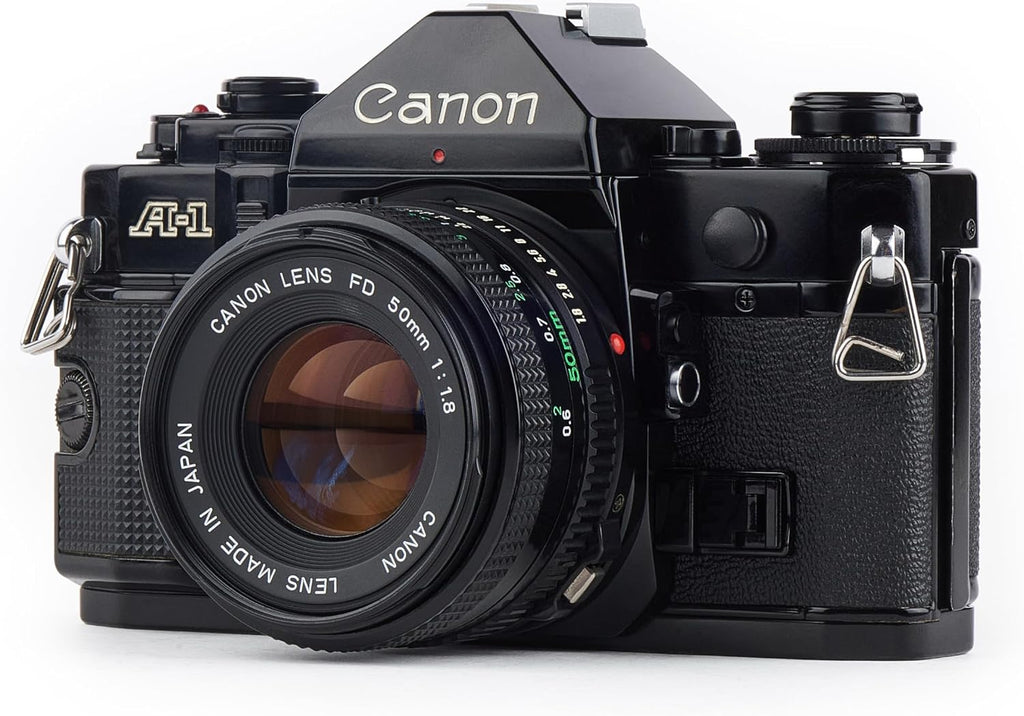 Canon A-1 A1 35MM SLR Film Camera with 50mm 1.8 Canon Lens (Renewed)