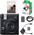 Fujifilm Instax Mini 99 Instant Film Camera Bundle with Fuji Instax Mini Instant Film Value Pack (20 Sheets) + Cleaning Cloth, Perfect for Beginners, Experts, Kids and Adults