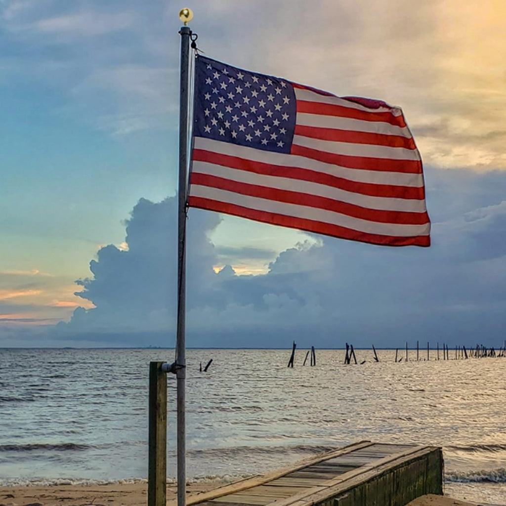 Large American Flag for Outside 15x25 | American Flag -US made in USA Flag Heavy Duty Outdoor with Embroidered Stars and Sewn Stripes Outdoor Flag for High Wind - FMAA Certified