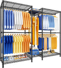 for E12 Clothes Rack,Heavy Duty Freestanding Garment Rack with Shelves,Metal Clothin