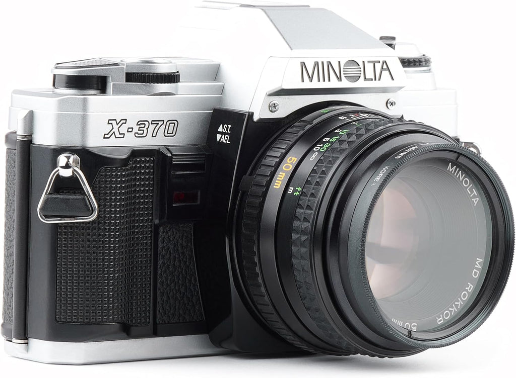Minolta X-370 Film Camera With A Standard 50mm f/1.7 Lens