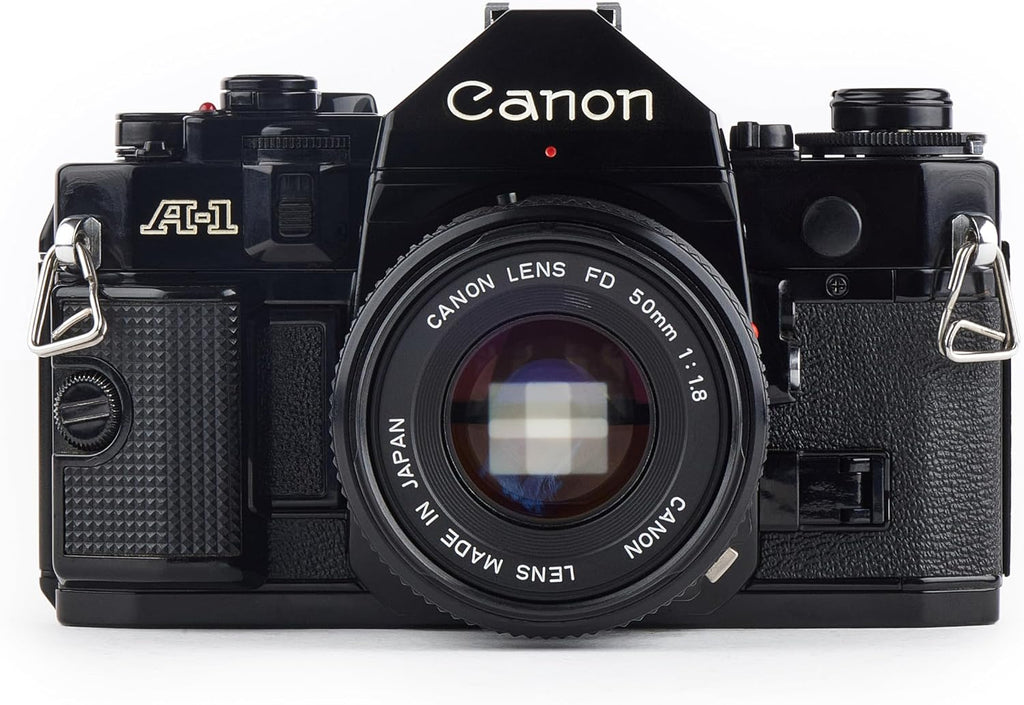Canon A-1 A1 35MM SLR Film Camera with 50mm 1.8 Canon Lens (Renewed)