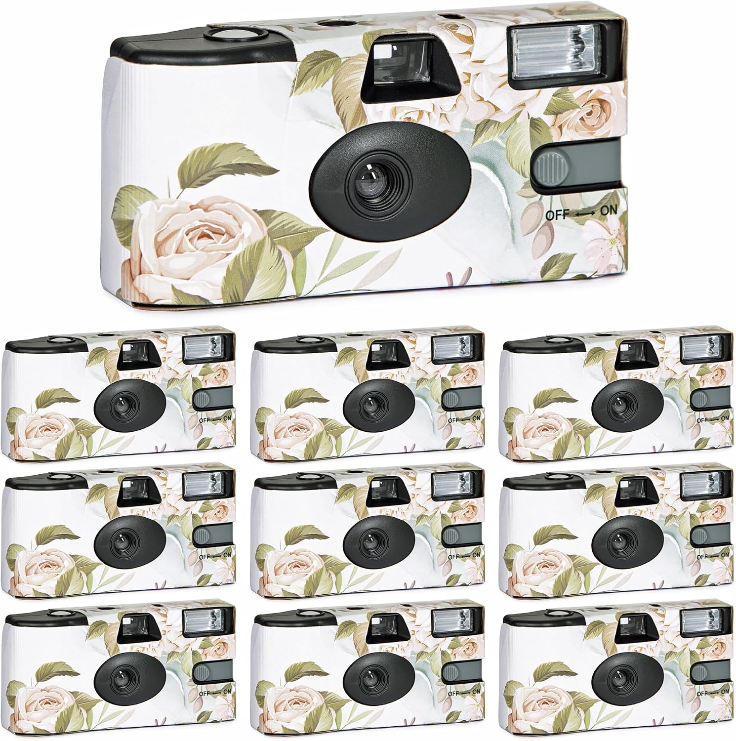 1 Shot Disposable Camera Wedding Bulk – 10-Pcs Wedding Disposable Cameras 27 Exp. – Film Camera Disposable for Wedding, Party, Baby Shower, Travel, Party Favors – Single-Use ISO400 Film Camera 35mm