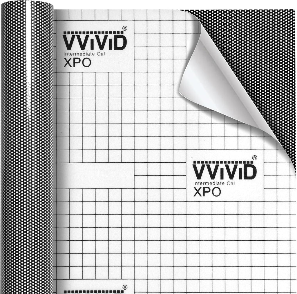 VViViD One-Way Perforated Black Vinyl Privacy Window Film Adhesive Glass Wrap Roll (75ft x 54 inches)