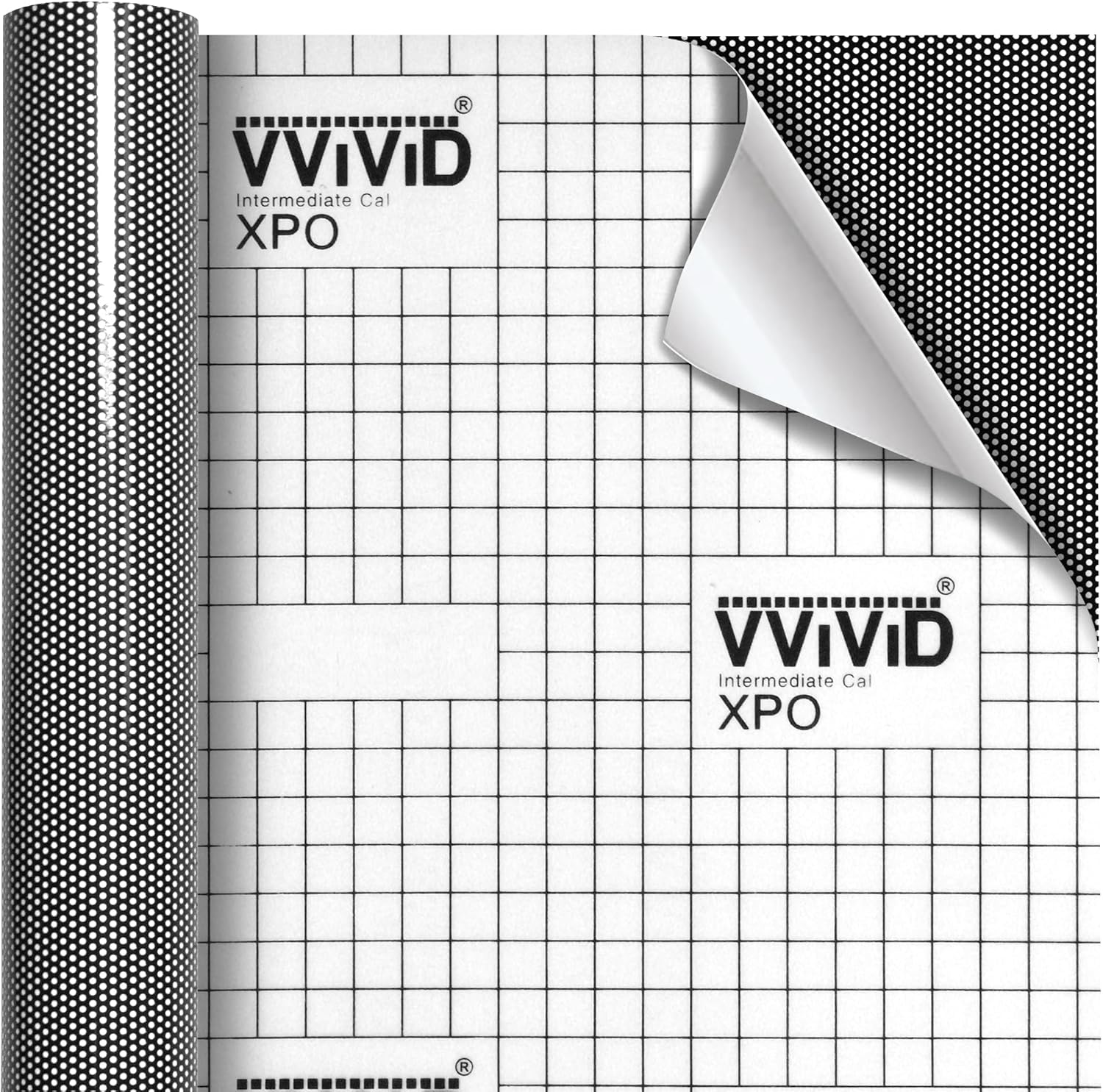 VViViD One-Way Perforated Black Vinyl Privacy Window Film Adhesive Glass Wrap Roll (100ft x 54 inches)