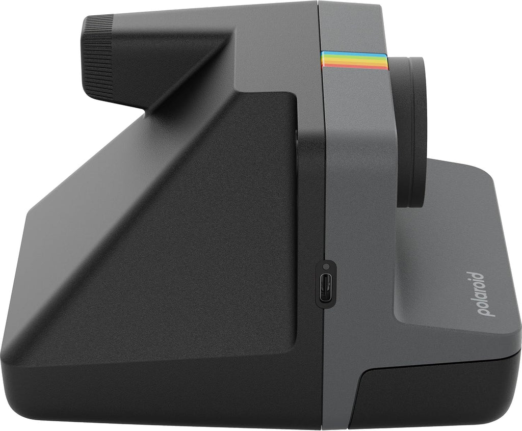 Polaroid Now Generation 3 i-Type Instant Camera (Black) with 8 i-Type Color Film Starter Bundle + Charging Cable and Cleaning Cloth