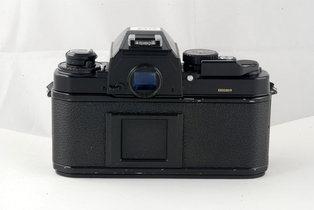 Black Nikon FA film camera; body only, no lens